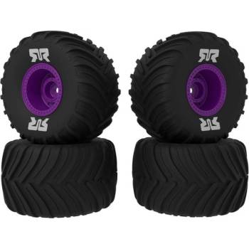 Arrma колело с гума dBoots Chevron MT, джанта лилава (4): GROM