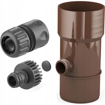 Bryza Zberač dažďovej vody Ø 110 mm s 1" závitom RAL 8017 hnedý