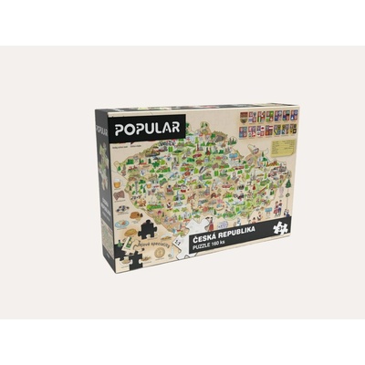 POPULAR Mapa České republiky 160 dílků