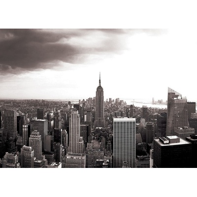Postershop Fototapeta vliesováManhattan Černobílá rozměry 184x254 cm
