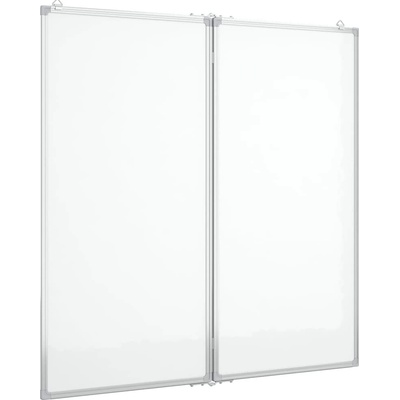vidaXL Magnetická skládací tabule 80 x 80 x 1,7 cm hliníková