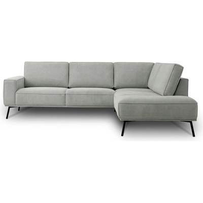 Scandic Светлосив шенилов ъглов диван (десен ъгъл/L форма) Amsterdam - Scandic (18773SN MIT180)