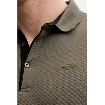 The North Face Памучна тениска с яка The North Face Premium Slim (NF0A8C1N21L1)