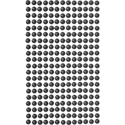 DP Craft Samolepící kamínky perly černé 6mm 260ks