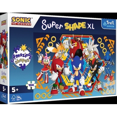 TREFL Super Shape XL Svět ježka Sonica 104 dielov