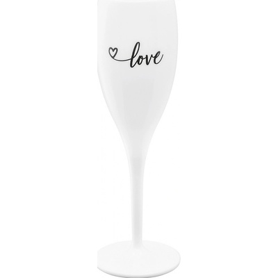 Koziol Sklenička CHEERS No 1 bílá s potiskem Love 100 ml