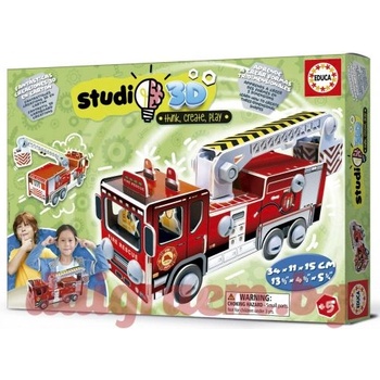 Image 1 of Educa 3D пъзел Educa 19186 - Пожарна кола (EDU19186)