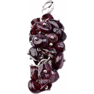 Nefertitis Granát hrozen přívěsek s bižuterním úchytem NF9975