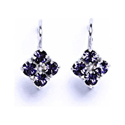 Čištín s krystaly Swarovski Tanzanit NK 1324