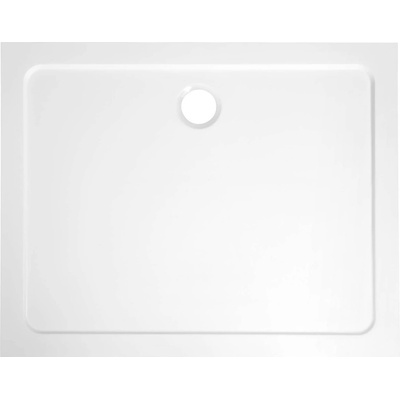 Aqualine TECMI sprchová vanička z litého mramoru, 100x80x3 cm