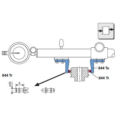 MAHR Břit, p=7-4,5 gg/1" 844tr-f ust