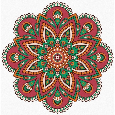zuty Malování Podle Čísel Mandala Vi 80 x 100 Cm Plátno