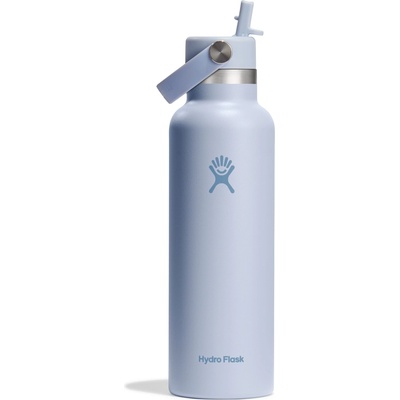 Hydro Flask Standard Mouth Water Bottle 621 ml (21 oz) with Flex Straw Cap - Surf