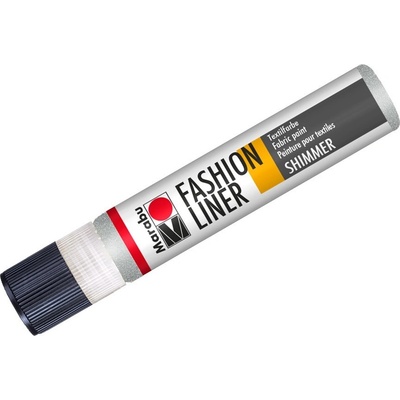 Marabu Fashion liner stříbrný třpytivý 25 ml – Zboží Mobilmania