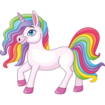 DIMEX ART s. r. o Флизелинов фототапет дъгов еднорог 375 x 250 см