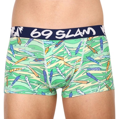 69slam Мъжки боксерки 69SLAM hip bamboo vegan 420 eliyah 69slam | Zelen Mnogotsveten | МЪЖЕ | XL