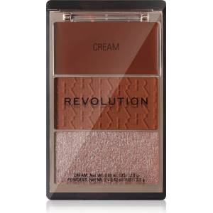 Revolution The Bronzer Icon палитра бронзери с избелител цвят