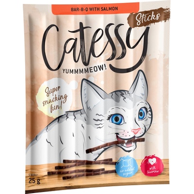 Catessy Sticks snack Bar B Q s lososem 150 ks