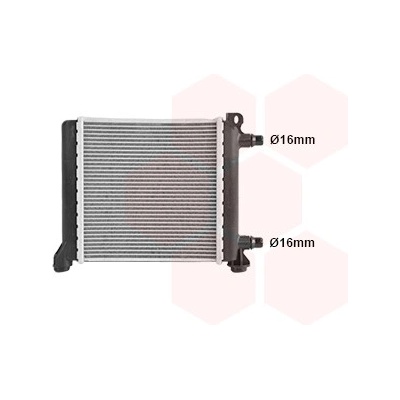 Chladič vody pro motor VAN WEZEL 06012728