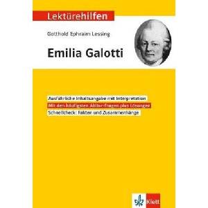 Lektürehilfen Gotthold Ephraim Lessing "Emilia Galotti (ISBN: 9783129231371)