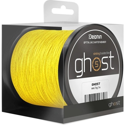 Delphin šňůra GHOST 4+1 žlutá 600m 0,18mm 9,1kg