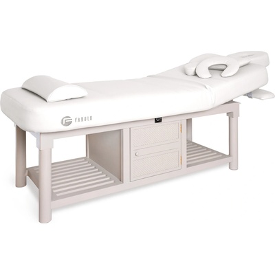 Fabulo Spa Harmony 303 Pevné masážne lehátko s vyhrievaním Farba: biela 190*81 cm | 53 kg | 2 farby