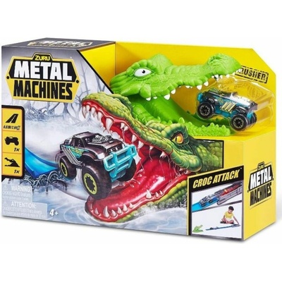 ZURU Metal Machines Herní sada Crocodile Attack Race Track + auto