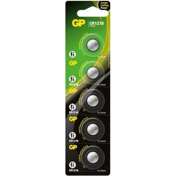Image 1 of GP Batteries Литиева бутонна батерия gp cr-1216, 3v, 5 бр. в блистер, цена за 1 бр (gp-bl-cr1216-7u5)