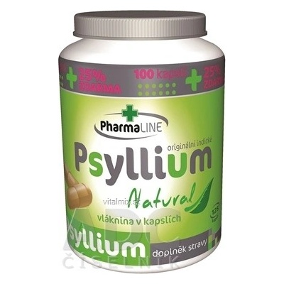 PharmaLINE Psyllium Natural 100 kapslí