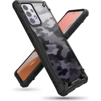 Image 1 of Samsung Силиконов калъф кейс Ringke FUSION X, За Samsung A72 , черен Camo