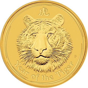 Perth Mint Zlatá minca Rok Tigra Lunar II 2010 1/20 oz