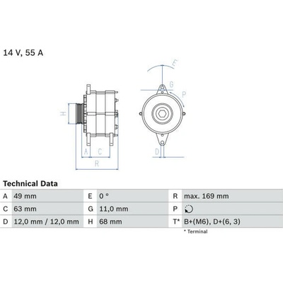 generátor BOSCH 0 986 030 970