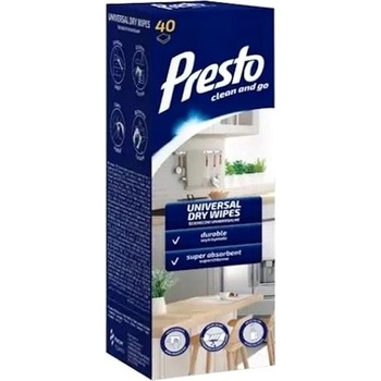 PRESTO univerzálne suché obrúsky 40 ks