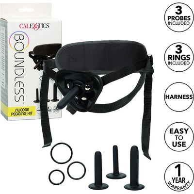 California Exotics Boundless Silicone Pegging Kit Black