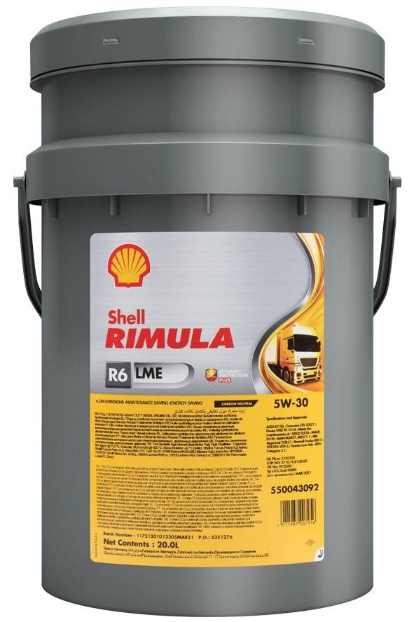 Shell Rimula R6 LME 5W-30 20 l od 137,9 € - Heureka.sk