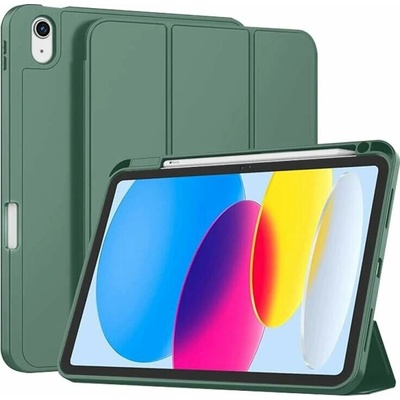 Techsuit Flex Trifold skládací pouzdro s držákem na stylus pro iPad 10 2022 10.9 11 2025 KF2321794 zelené