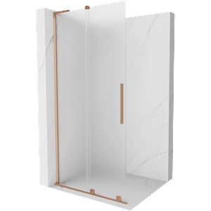 Mexen Velar L Плъзгаща се душ-преграда Walk-in 120 x 200 cm, мраз 8 mm, четкъдна мед - 871-120-003-33-65 (871-120-003-33-65)