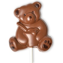 DP chocolate Lízanka Macko z mliečnej čokolády 20 g
