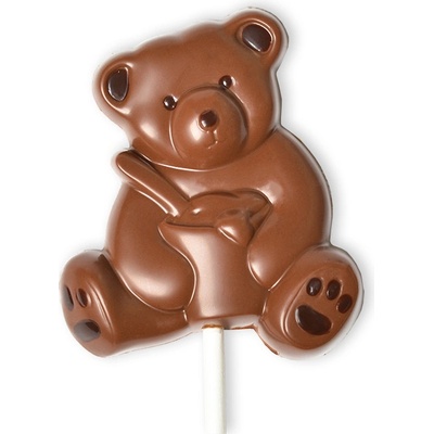 DP chocolate Lízanka Macko z mliečnej čokolády 20 g
