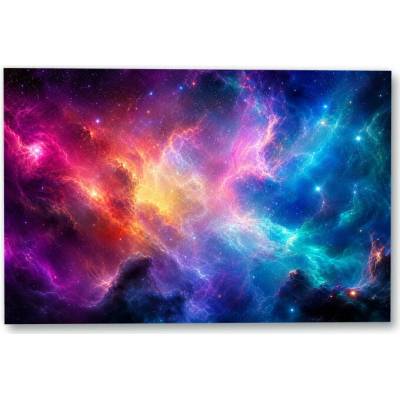 Plakát – Barevná vesmírná mlhovina Bez rámu Bez rámu Ano 105 × 70 cm