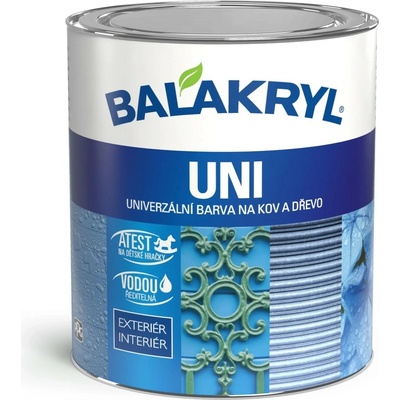 Barvy a laky Hostivař akryl Uni mat 0245 0,7kg tm. hnědá