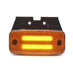  1 брой LED Светодиоден Габарит Със Стойка, Маркер, Вграден Рефлектор, Е-Mark, Ефект Неон, Водоустойчив, 12V-24V