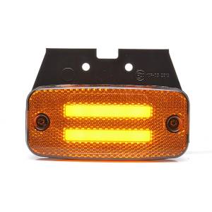  1 брой LED Светодиоден Габарит Със Стойка, Маркер, Вграден Рефлектор, Е-Mark, Ефект Неон, Водоустойчив, 12V-24V