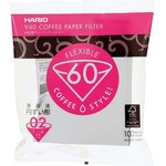 HARIO Хартиени филтри Hario V60-02 100 бр. , бели (VCF-02-100W)