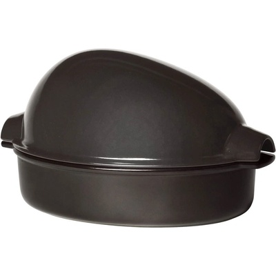 Emile Henry 42 х 28 см голяма черна керамична форма за печене emile henry