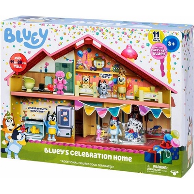 Moose Hrací set Bluey Dům Narozeninová párty + Bluey 17669 – Zboží Mobilmania