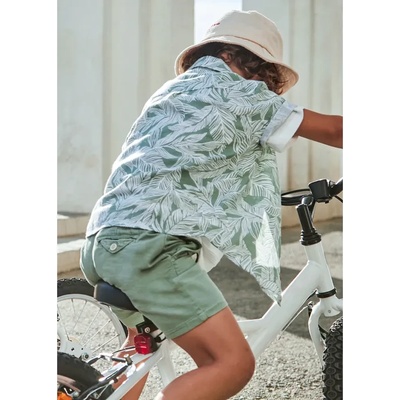 Mayoral Бермуди лен зелен цвят за мини момче Майорал