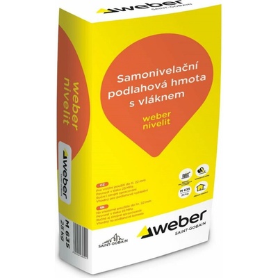Hmota samonivelační podlahová weber nivelit – 25 kg