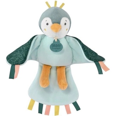 Doudou hudební plyšová hračka ptáček zelený 23 cm DC4047