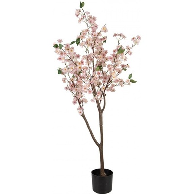 Dekorácia umelý strom čerešňa s ružovými kvetmi Cherry Blossom - 45*45*185 cm - Clayre & Eef